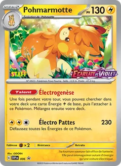 Carte Pokémon Pohmarmotte 006