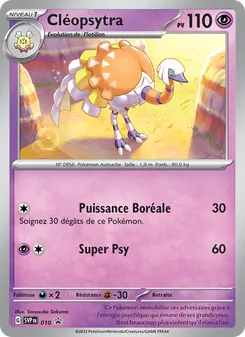 Carte Pokémon Cléopsytra 010