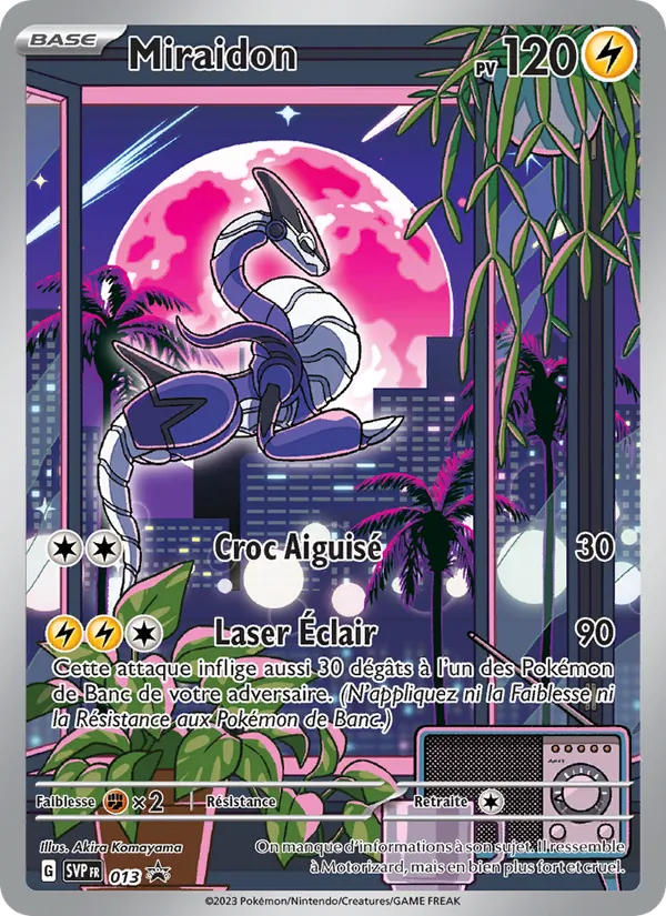 Carte Pokémon Miraidon 013/225 de l'extension SVP Black Star Promos