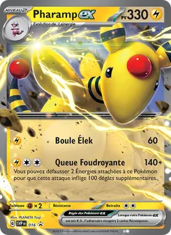 Carte Pokémon Pharamp-ex 016