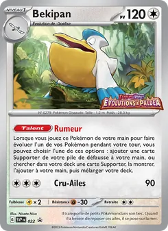Carte Pokémon Bekipan 022