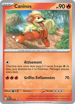 Carte Pokémon Caninos 024
