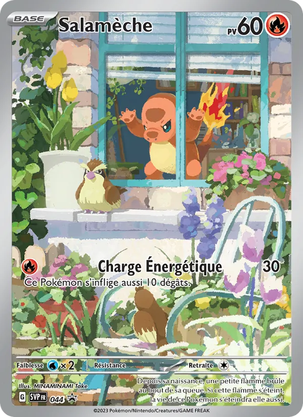 Carte Pokémon Salamèche 044/225 de l'extension SVP Black Star Promos