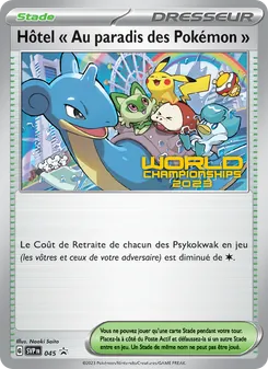 Carte Pokémon Hôtel " Au paradis des Pokémon " 045