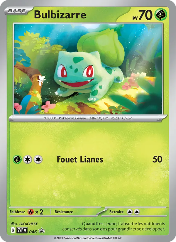 Carte Pokémon Bulbizarre 046/225 de l'extension SVP Black Star Promos
