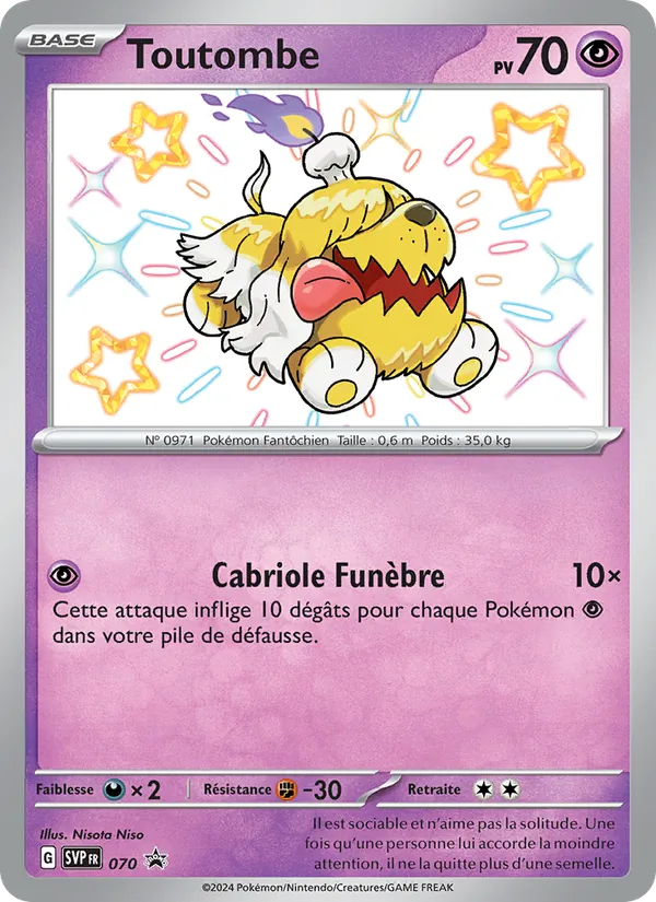 Carte Pokémon Toutombe 070/225 de l'extension SVP Black Star Promos