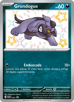 Carte Pokémon Grondogue 071
