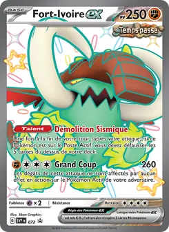 Carte Pokémon Fort-Ivoire-ex 072