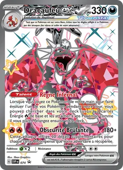 Carte Pokémon Dracaufeu-ex 074