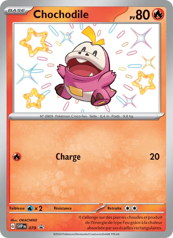 Carte Pokémon Chochodile 079/225 de l'extension SVP Black Star Promos