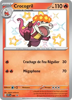 Carte Pokémon Crocogril 080