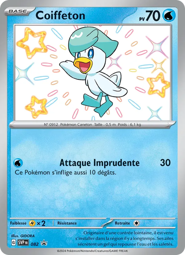 Carte Pokémon Coiffeton 082/225 de l'extension SVP Black Star Promos