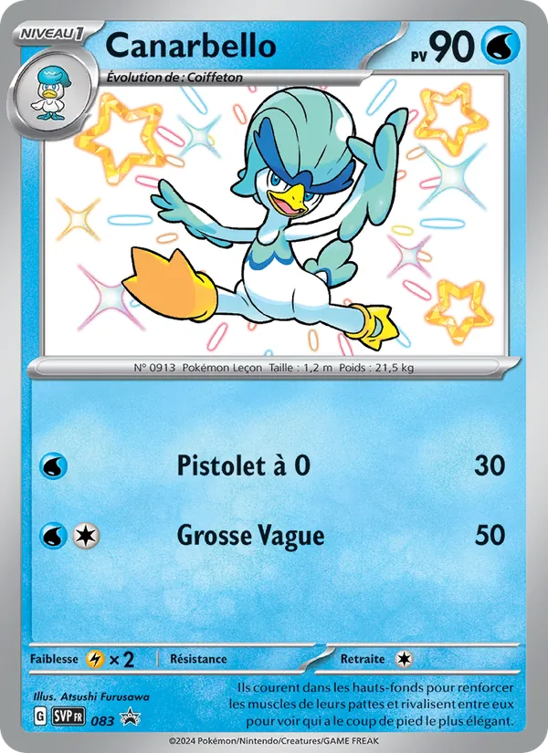 Carte Pokémon Canarbello 083/225 de l'extension SVP Black Star Promos