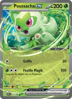 Carte Pokémon Poussacha-ex 087
