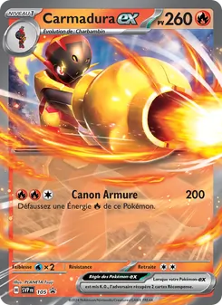 Carte Pokémon Carmadura-ex 105
