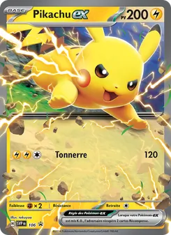 Carte Pokémon Pikachu-ex 106