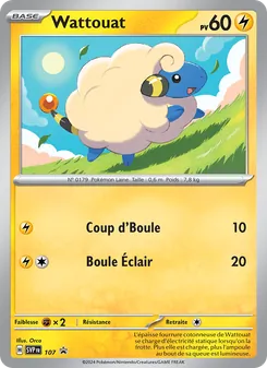 Carte Pokémon Wattouat 107