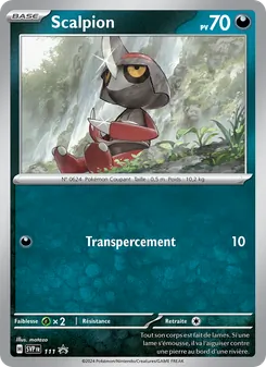 Carte Pokémon Scalpion 111