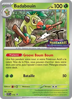 Carte Pokémon Badabouin 115