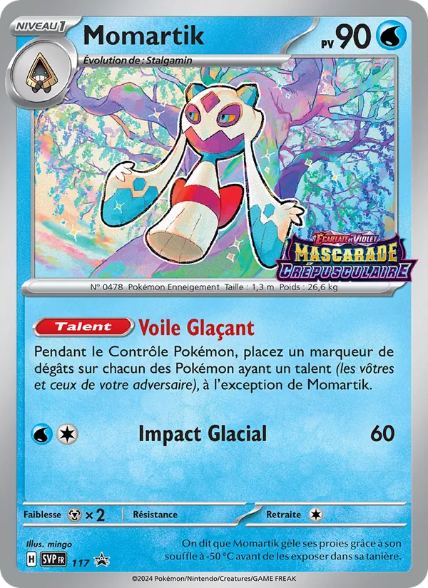 Carte Pokémon Momartik 117/225 de l'extension SVP Black Star Promos