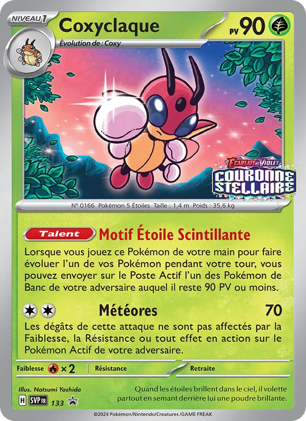 Carte Pokémon Coxyclaque 133/225 de l'extension SVP Black Star Promos