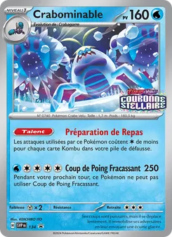Carte Pokémon Crabominable 134