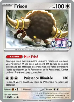 Carte Pokémon Frison 136