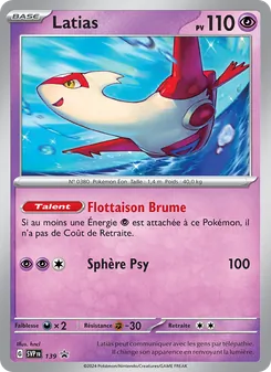Carte Pokémon Latias 139