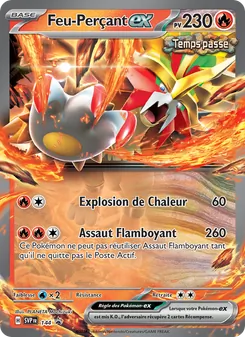 Carte Pokémon Feu-Perçant-ex 144