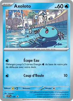 Carte Pokémon Axoloto 155