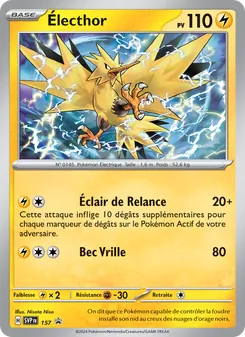 Carte Pokémon Électhor 157