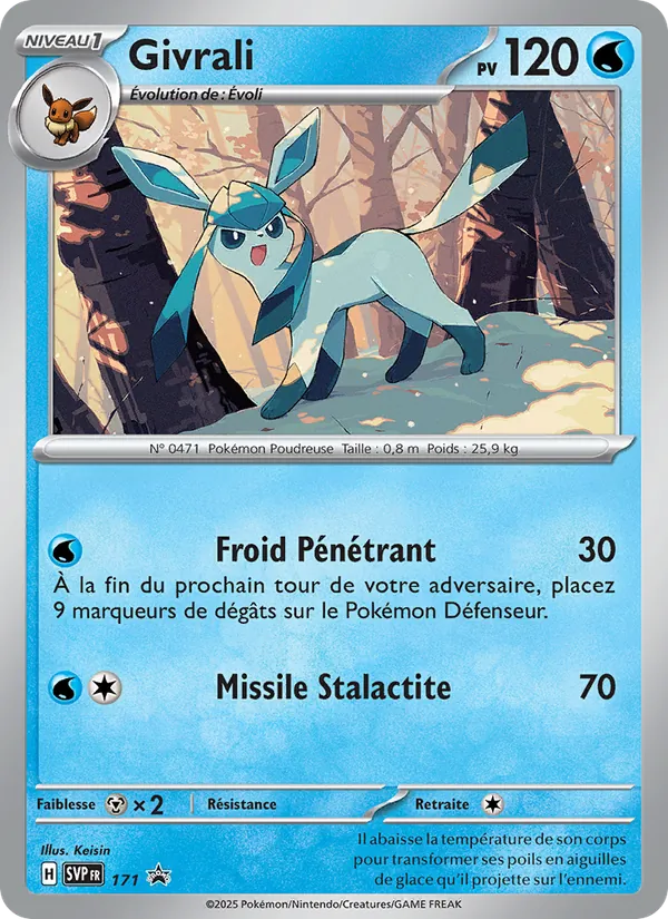Carte Pokémon Givrali 171/225 de l'extension SVP Black Star Promos