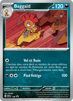 Carte Pokémon Baggaïd 188