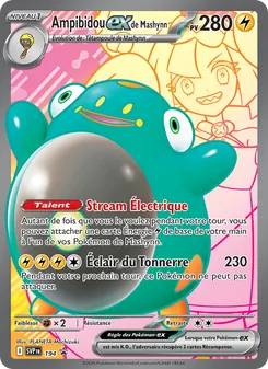 Carte Pokémon Ampibidou-ex de Mashynn 194