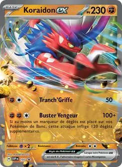 Carte Pokémon Koraidon-ex 197