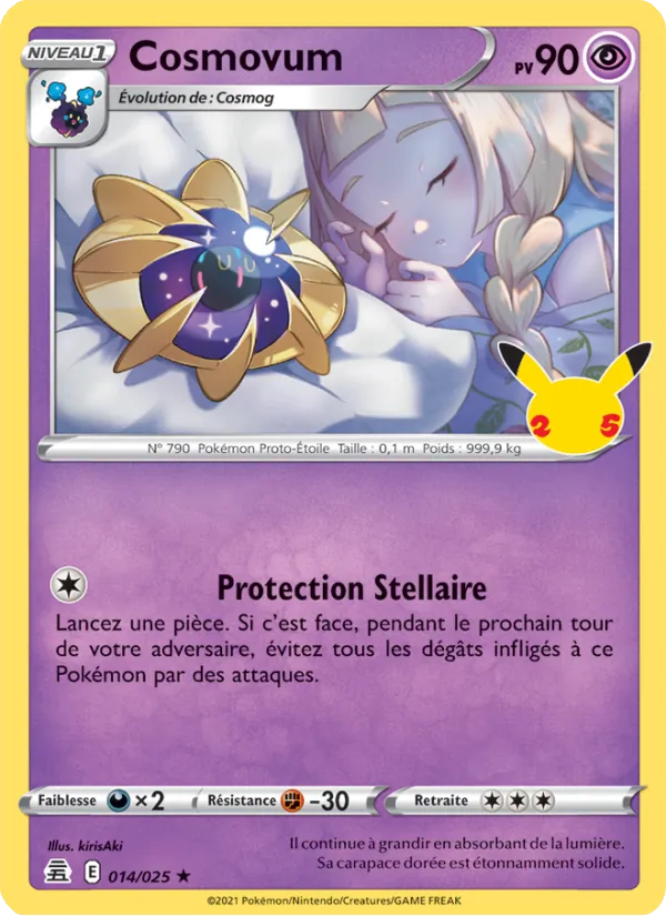 Carte Pokémon Cosmovum 14/25 de l'extension Célébrations