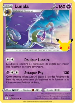 Carte Pokémon Lunala 15 — Célébrations