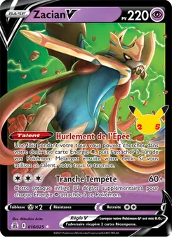 Carte Pokémon Zacian V 16 — Célébrations