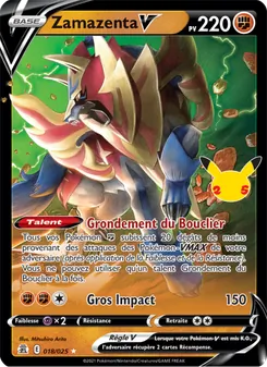 Carte Pokémon Zamazenta V 18 — Célébrations