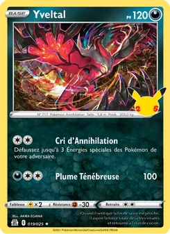 Carte Pokémon Yveltal 19 — Célébrations