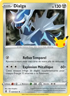 Carte Pokémon Dialga 20 — Célébrations