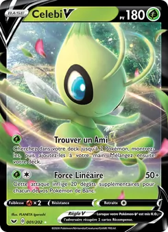Carte Pokémon Celebi V 1 — Épée et Bouclier