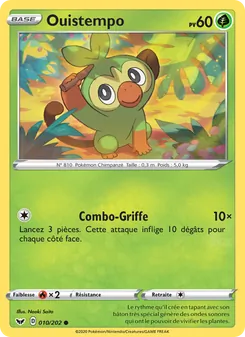 Carte Pokémon Ouistempo 10 — Épée et Bouclier