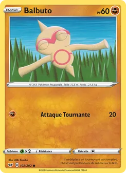 Carte Pokémon Balbuto 102