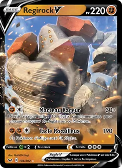 Carte Pokémon Regirock V 104