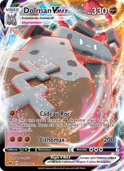 Carte Pokémon Dolman VMAX 116 — Épée et Bouclier