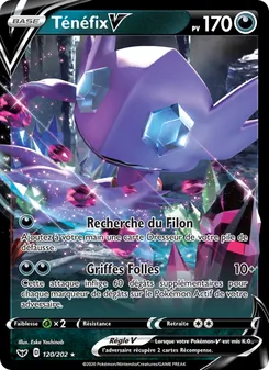Carte Pokémon Ténéfix V 120 — Épée et Bouclier