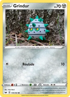 Carte Pokémon Grindur 130 — Épée et Bouclier