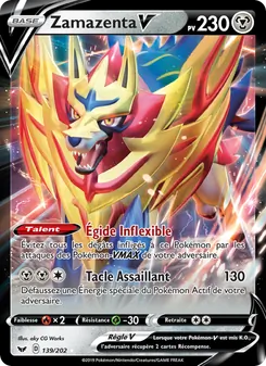 Carte Pokémon Zamazenta V 139 — Épée et Bouclier
