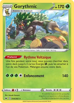 Carte Pokémon Gorythmic 14 — Épée et Bouclier